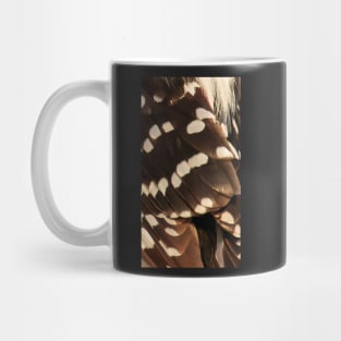 Feathers of a Downy Woodpecker Mug